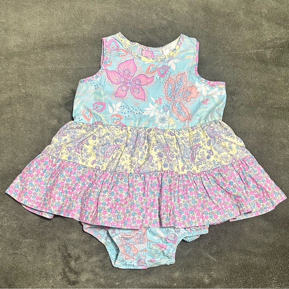Floral Baby Dress with Bloomers